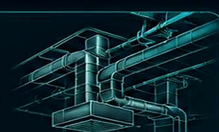 MEP HVAC coordination render
